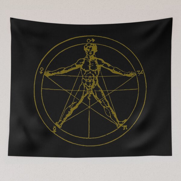 Item preview, Agrippa's Microcosm: The Occult Anatomy Pentagram designed and sold by FreiherrPK.