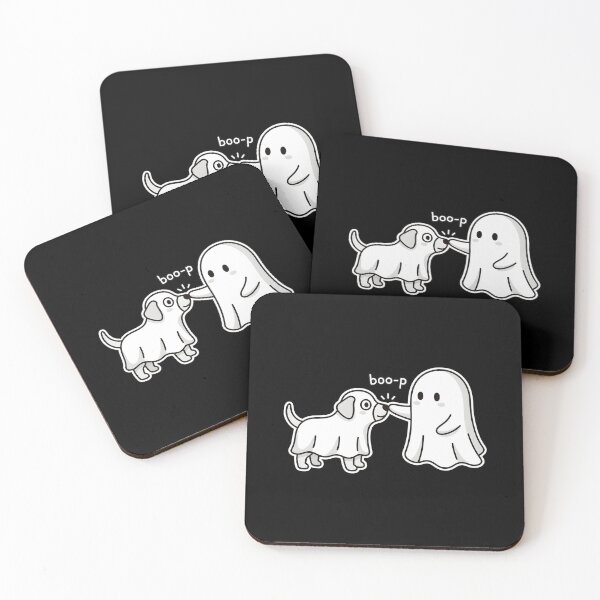 Item preview, Cute Ghost Booping Dog with Boo-P designed and sold by GiaoCalonas.