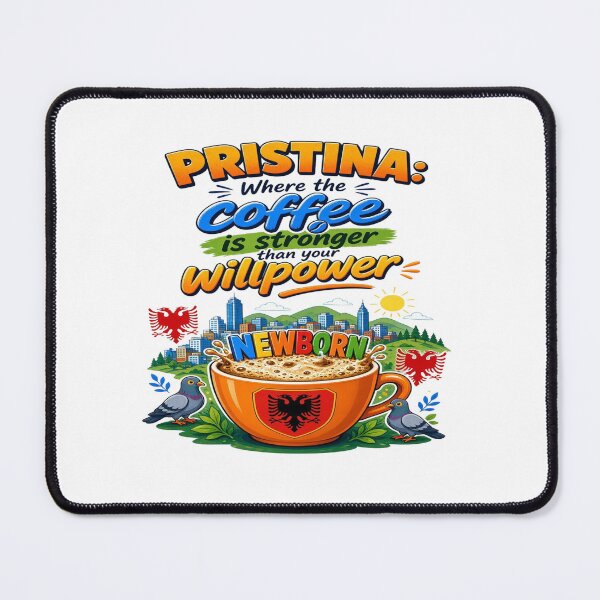 Item preview, : Pristina Coffee Stronger Than Your Willpower - Kosovo NEWBORN T-Shirt designed and sold by Sushikidsntoddlers.