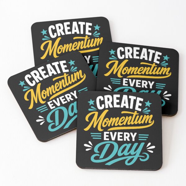 Item preview, Create Momentum Every Day Motivational Productivity Typography T-Shirt designed and sold by rejowan-arts.