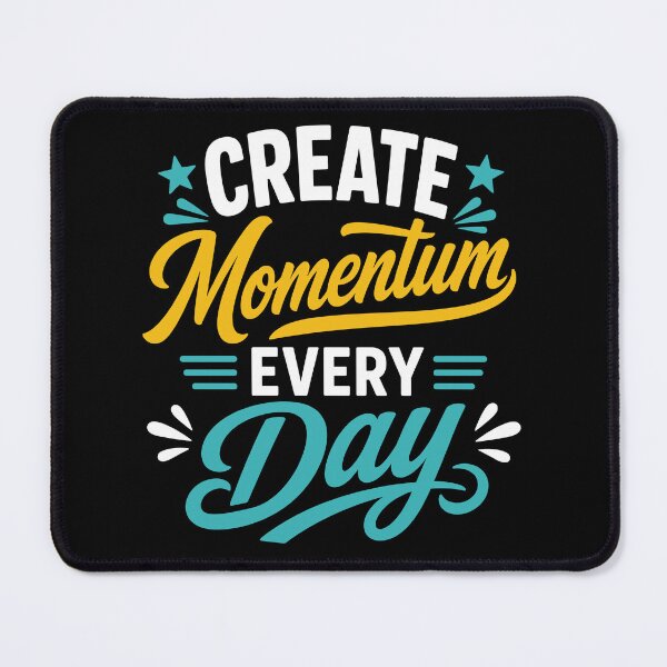 Item preview, Create Momentum Every Day Motivational Productivity Typography T-Shirt designed and sold by rejowan-arts.