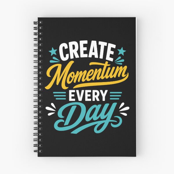 Item preview, Create Momentum Every Day Motivational Productivity Typography T-Shirt designed and sold by rejowan-arts.