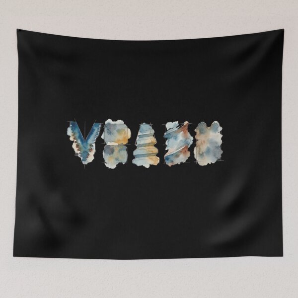 Item preview, Watercolor Architectural Technical Letters Art Design designed and sold by bvdesignart.