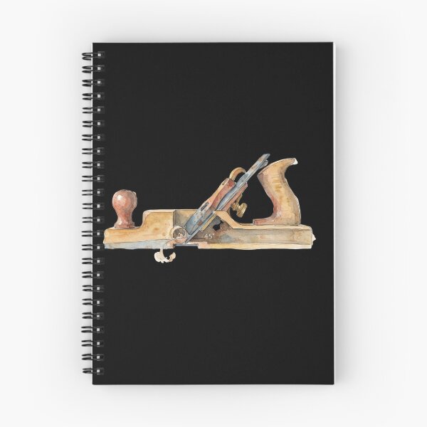 Item preview, Vintage Woodworking Hand Plane Carpenter Tool Watercolor Art designed and sold by bvdesignart.