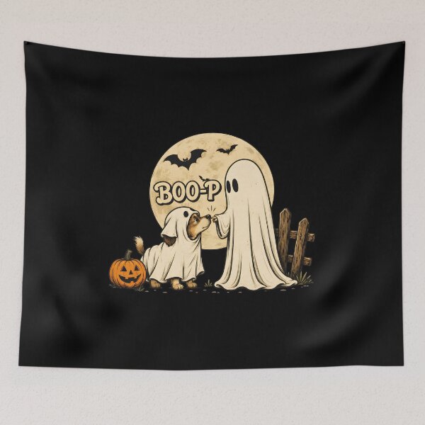 Item preview, Boo-P Dog Ghost Costume Halloween Moon Art designed and sold by GiaoCalonas.