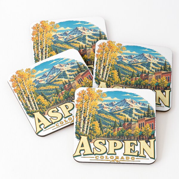 Item preview, Vintage Aspen Colorado Travel Souvenir Landmark Gift designed and sold by MichaeIRellov.