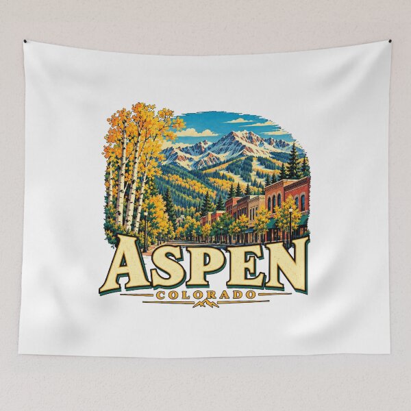 Item preview, Vintage Aspen Colorado Travel Souvenir Landmark Gift designed and sold by MichaeIRellov.