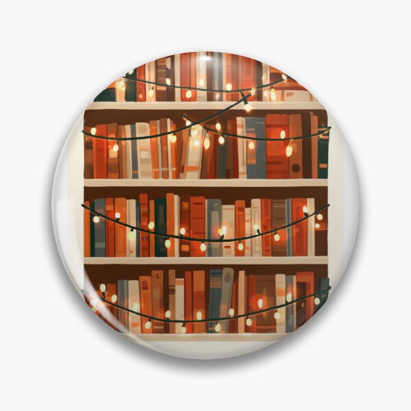 Item preview, Cozy Bookshelf Fairy Lights Reading Lover designed and sold by NicolasGlowArt.