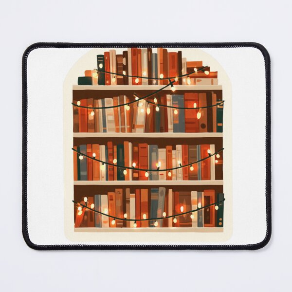 Item preview, Cozy Bookshelf Fairy Lights Reading Lover designed and sold by NicolasGlowArt.