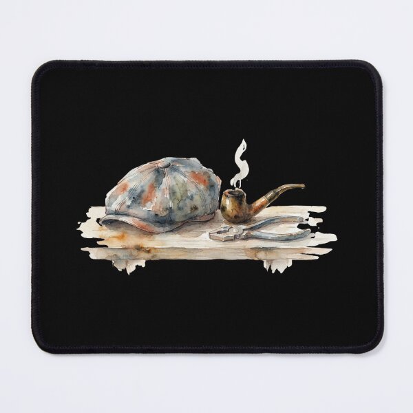 Item preview, Vintage Gentleman Flat Cap And Smoking Pipe designed and sold by bvdesignart.