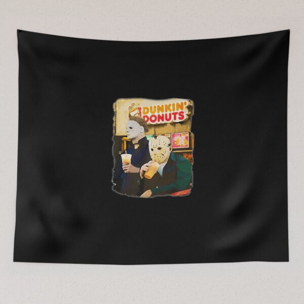 Item preview, Funny Slasher Villains Coffee Break Retro Watercolor designed and sold by AmandaWalkere.