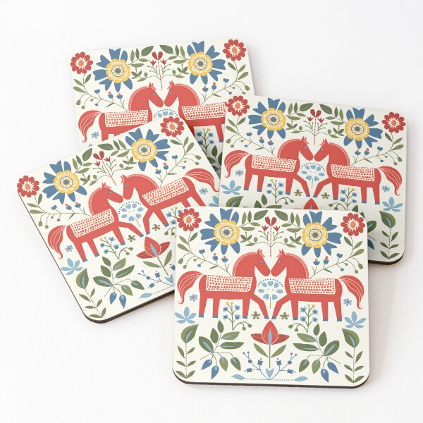 Item preview, Swedish Dala Horses, Floral Horses designed and sold by xiao xuans.