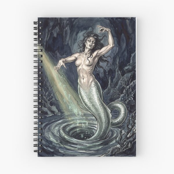 Item preview, The Chthonic Undine: Paracelsian Water Elemental and Runic Abyssal Art designed and sold by FreiherrPK.