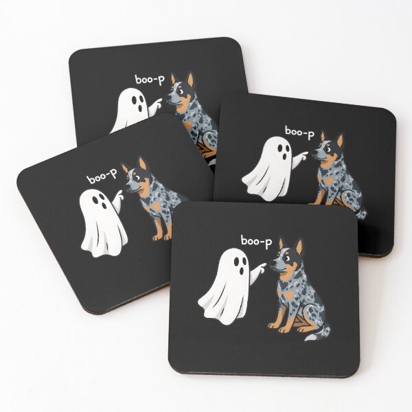 Item preview, Boo-p Ghost and Blue Heeler Dog Art designed and sold by GiaoCalonas.