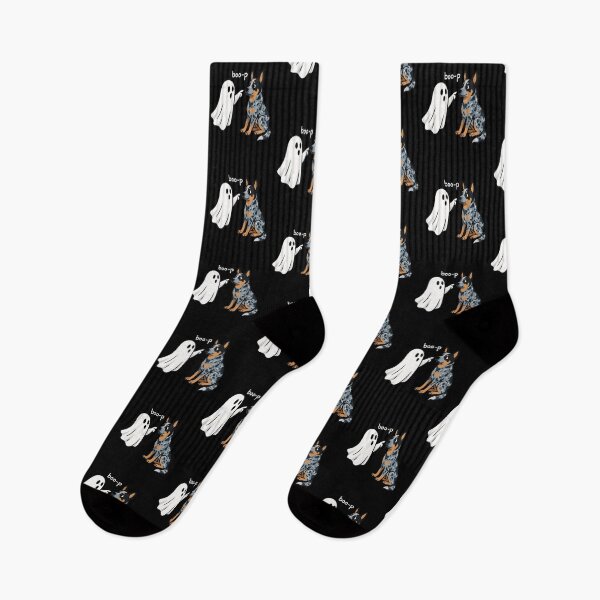 Item preview, Boo-p Ghost and Blue Heeler Dog Art designed and sold by GiaoCalonas.