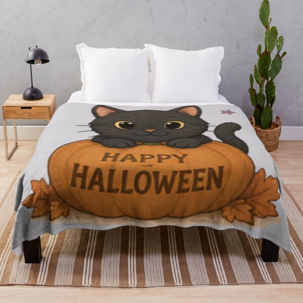 Item preview, Halloween Pumpkin Cat designed and sold by MellowMunchkins.