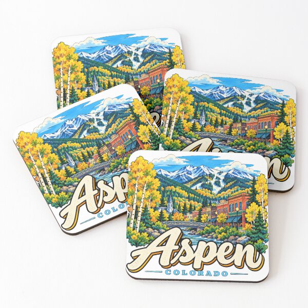 Item preview, Hand Drawn Aspen Colorado Travel Souvenir Landmark Gift designed and sold by MichaeIRellov.