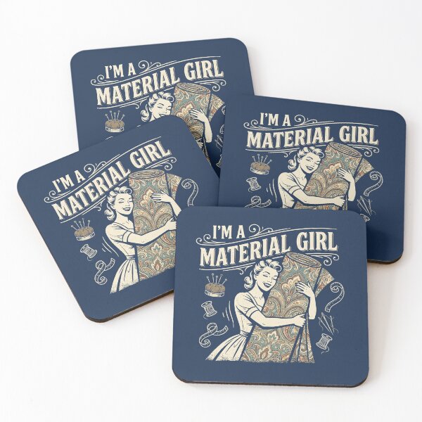 Item preview, I'm A Material Girl Sewing Quilting Pun Funny Craft Lover Gift designed and sold by smallcatvn.