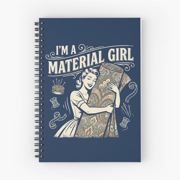 Item preview, I'm A Material Girl Sewing Quilting Pun Funny Craft Lover Gift designed and sold by smallcatvn.