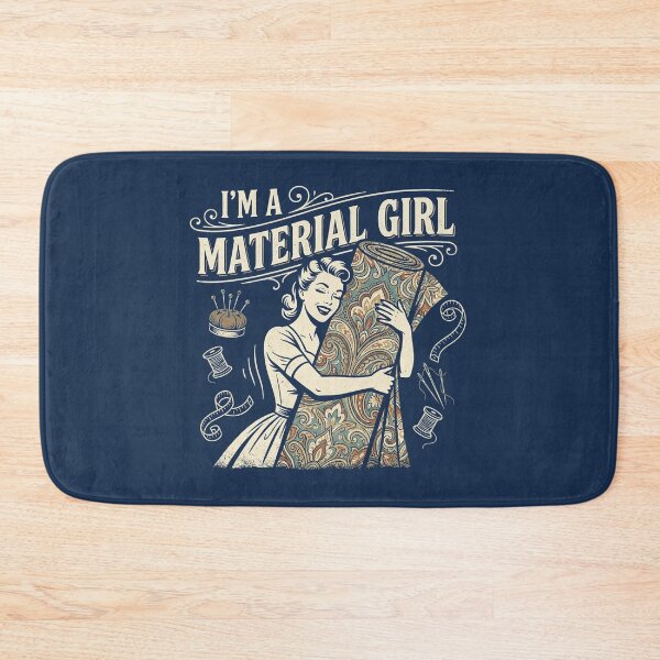 Item preview, I'm A Material Girl Sewing Quilting Pun Funny Craft Lover Gift designed and sold by smallcatvn.