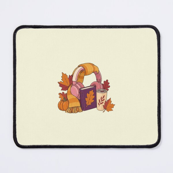 Item preview, Autumn Playlist Fall Headphones Book and Pumpkin Cozy Vibe designed and sold by Akira Design Store.
