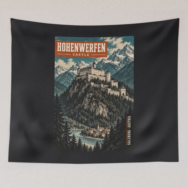 Item preview, Hohenwerfen Castle - Austria designed and sold by GoodOldVintage.