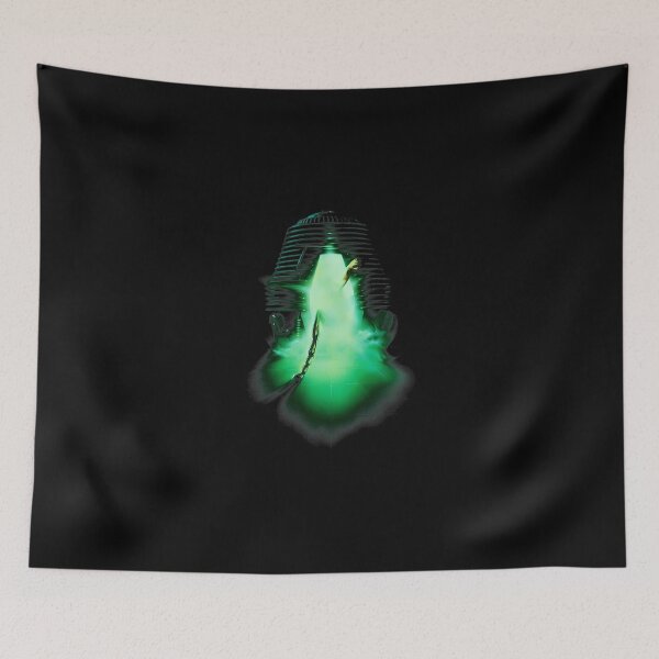 Item preview, Sci-Fi Teleportation Machine Green Glow Halftone Art designed and sold by AmandaWalkere.