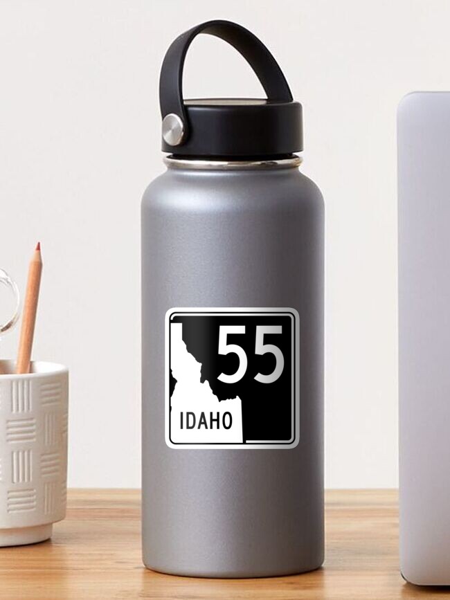 Thumbnail 1 of 3, Sticker, Idaho State Highway SH 55 | United States Highway Shield Sign designed and sold by djakri.