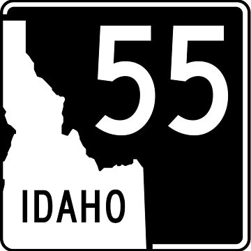 Artwork thumbnail, Idaho State Highway SH 55 | United States Highway Shield Sign by Transit Traveller