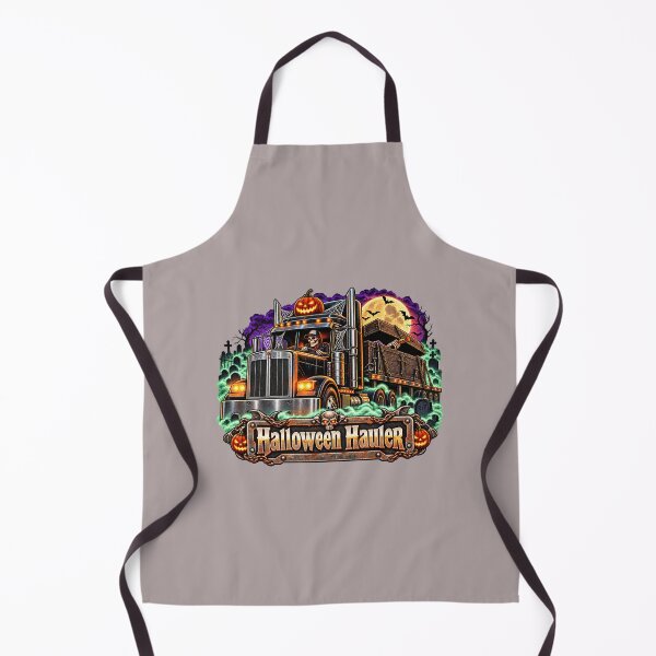 Item preview, Halloween Hauler Skeleton Driver Semi Truck - Coffin Hauler Art designed and sold by NomadForge.