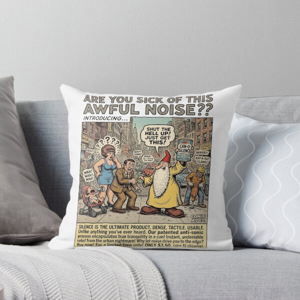 Item preview, Can-o-Silence: Vintage Comic Book Parody & Urban Satire Pop Art Print designed and sold by FreiherrPK.