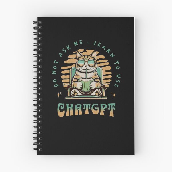 Item preview, Funny AI Assistant Cat Drinking Coconut Retro Tech Parody designed and sold by shianlemec.