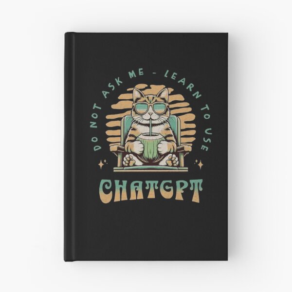 Item preview, Funny AI Assistant Cat Drinking Coconut Retro Tech Parody designed and sold by shianlemec.