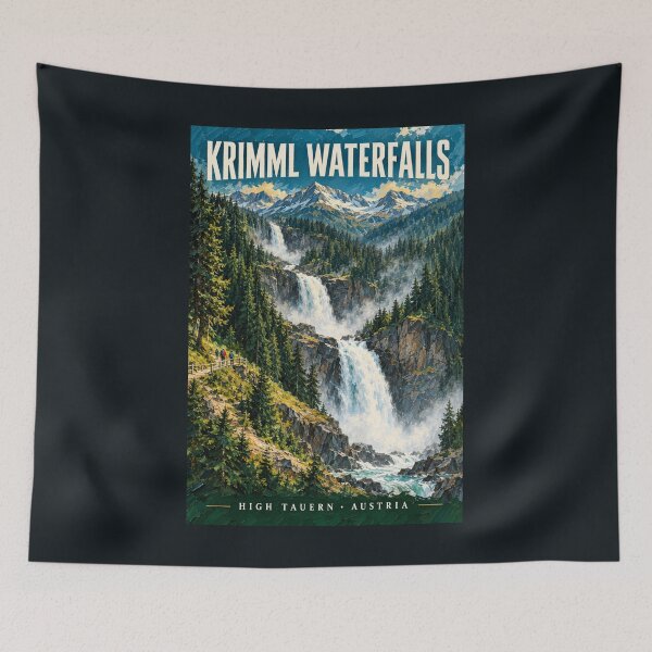 Item preview, Krimml Waterfalls - Austria designed and sold by GoodOldVintage.