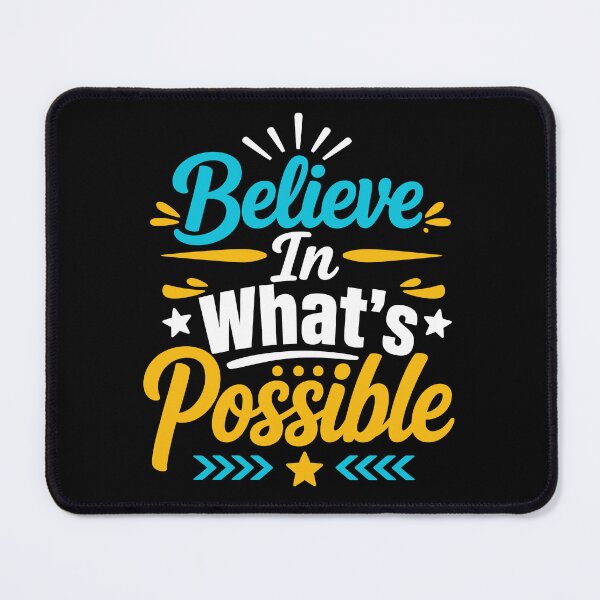 Item preview, Believe In What's Possible Inspirational Motivation Typography T-Shirt designed and sold by rejowan-arts.
