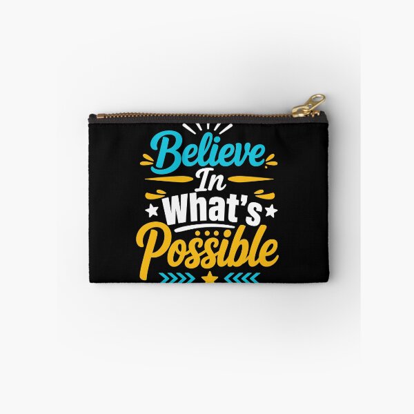 Item preview, Believe In What's Possible Inspirational Motivation Typography T-Shirt designed and sold by rejowan-arts.