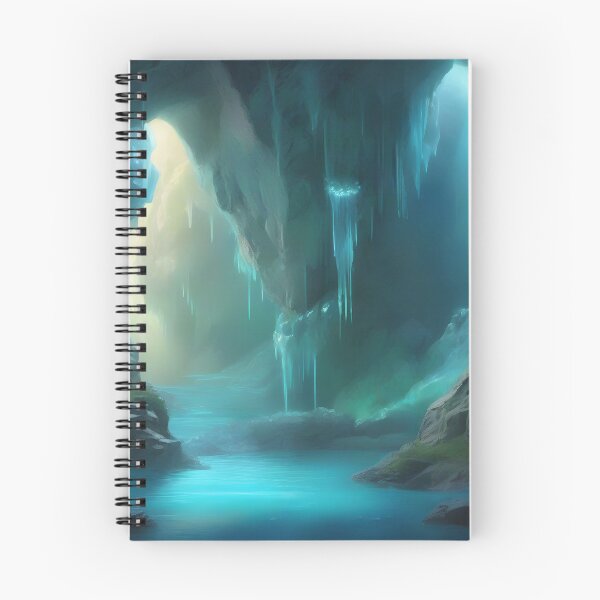 Item preview, Mystical River Cavern - Fantasy Landscape Art designed and sold by Fanta-sticky.