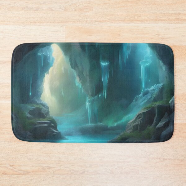 Item preview, Mystical River Cavern - Fantasy Landscape Art designed and sold by Fanta-sticky.
