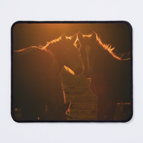 Item preview, Golden Hour Horses Silhouette Sunset Light Equine Art designed and sold by wildsilencee.