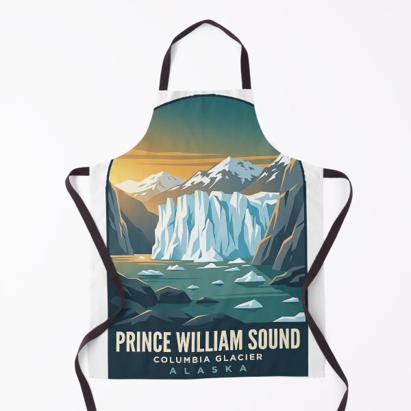 Item preview, Columbia Glacier Prince William Sound Alaska Travel Badge Sticker designed and sold by DetourDgn.