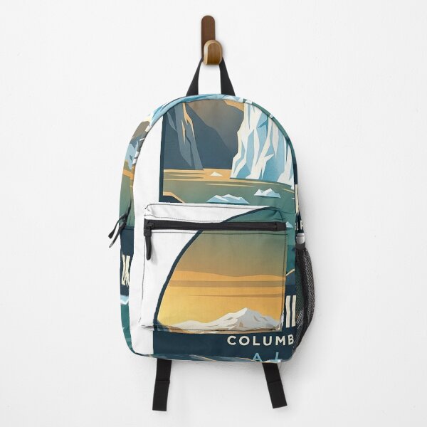 Item preview, Columbia Glacier Prince William Sound Alaska Travel Badge Sticker designed and sold by DetourDgn.