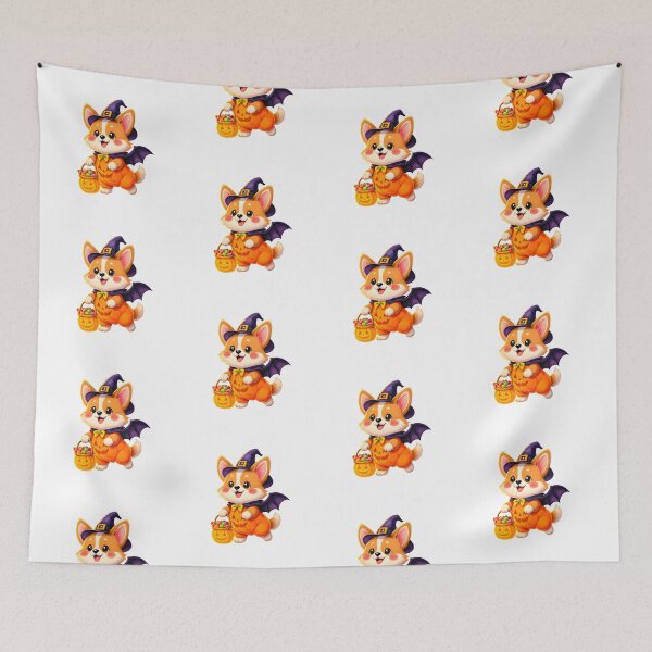 Item preview, Cute Halloween Corgi designed and sold by Kedspicedesign.