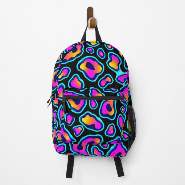 Item preview, Neon Cyberpunk Leopard Print – Electric Pink & Turquoise Animal Pattern designed and sold by littleblued.