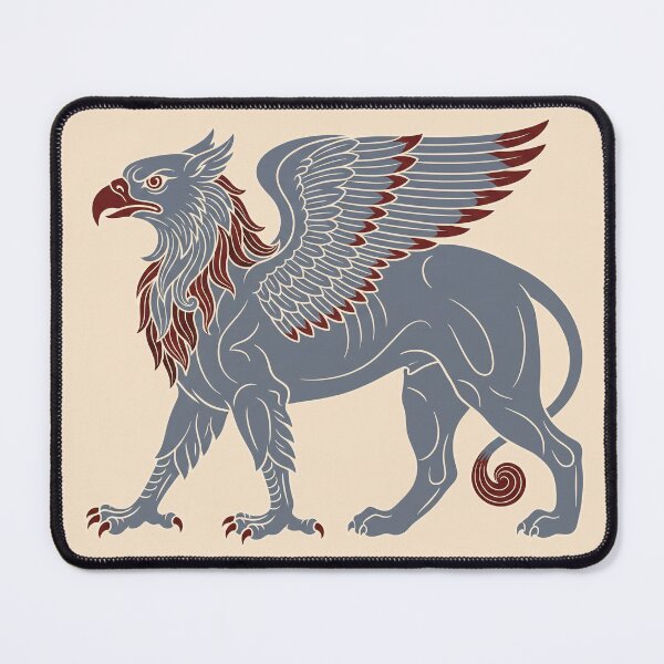 Item preview, Archaic Greek Griffin: Mythological Scythian Gold Guardian Art Print designed and sold by FreiherrPK.