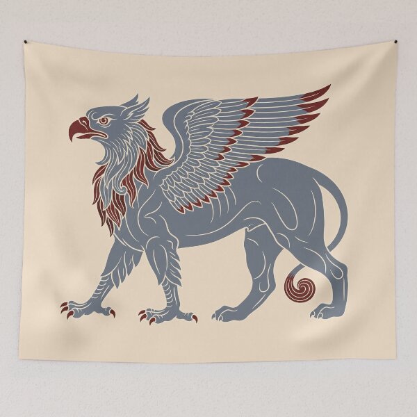 Item preview, Archaic Greek Griffin: Mythological Scythian Gold Guardian Art Print designed and sold by FreiherrPK.
