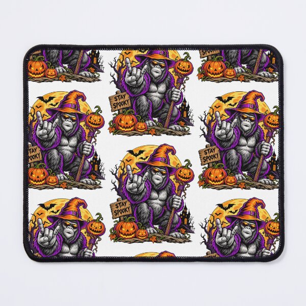 Item preview, Stay Spooky Cool Witch Gorilla Halloween Rock On Design designed and sold by CaChimShop.