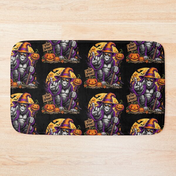 Item preview, Stay Spooky Cool Witch Gorilla Halloween Rock On Design designed and sold by CaChimShop.