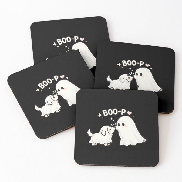 Item preview, Cute Boo P Dog Ghost Boop Kawaii Halloween Art designed and sold by GiaoCalonas.