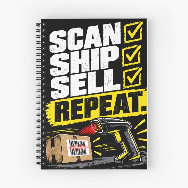 Item preview, Scan Ship Sell Repeat – Funny Warehouse Barcode Scanner Design designed and sold by KeeganDykes.