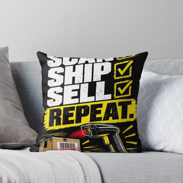 Item preview, Scan Ship Sell Repeat – Funny Warehouse Barcode Scanner Design designed and sold by KeeganDykes.